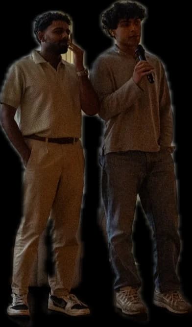 Two founders before a demo